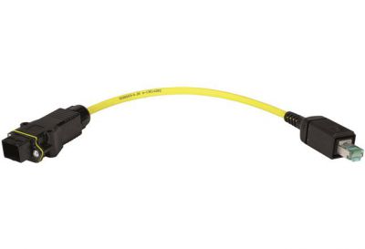 PP RJ45 OV, PP cable Hood,0,8m, 26/7,PUR