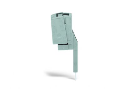 Testing tapfor max. 2.5 mm² for tool-free connection, gray