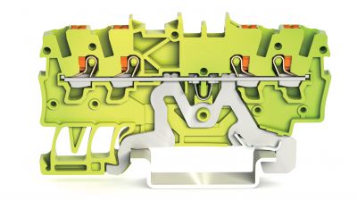 4-conductor ground terminal block1 mm², green-yellow