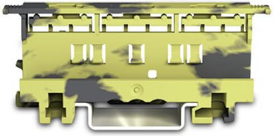 Mounting carrier221 Series - 4 mm², dark gray-yellow