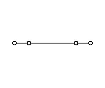 4-conductor miniature through tb2.5 mm², orange
