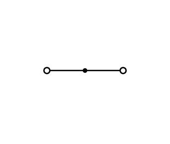 2-conductor through terminal block2.5 mm², red