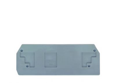 End and intermediate plate2.5 mm thick, gray