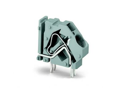 Stackable PCB terminal block16 mm² Pin spacing 10 mm 1-pole, light green