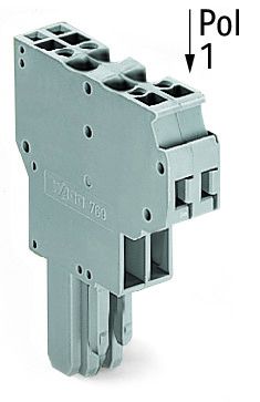 2-conductor female connectorgray