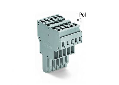 2-conductor female connectorgray