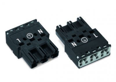 Plug3-pole, black