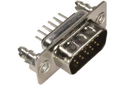 D SUB HD MA STR 15P PL3_4-40 NUT
