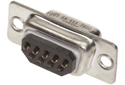 9 way S Cup Male Ferrite Wout