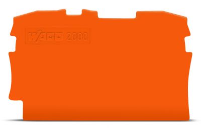 End and intermediate plate0.7 mm thick, orange