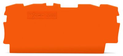 End and intermediate plate0.7 mm thick, orange