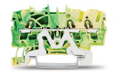 3-conductor ground terminal block2.5 mm², green-yellow