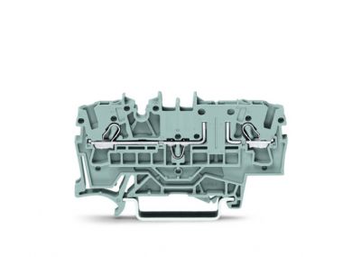 2-conductor carrier terminal blockgray