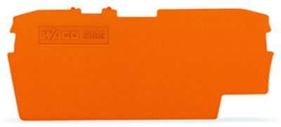 End and intermediate plate1 mm thick, orange