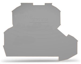 End and intermediate plate0.8 mm thick, gray
