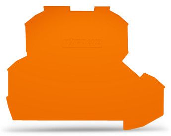 End and intermediate plate0.8 mm thick, orange