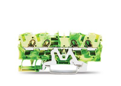 4-conductor ground terminal block4 mm², green-yellow