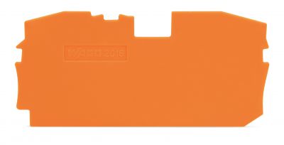 End and intermediate plate1 mm thick, orange