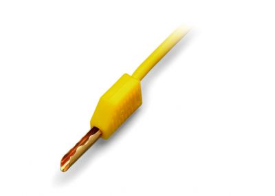 Test plug2.3 mm Ø with 500 mm cable, yellow