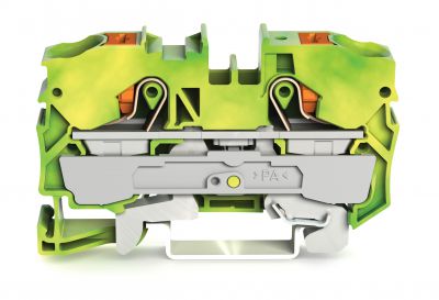 2-conductor ground terminal block10 mm², green-yellow