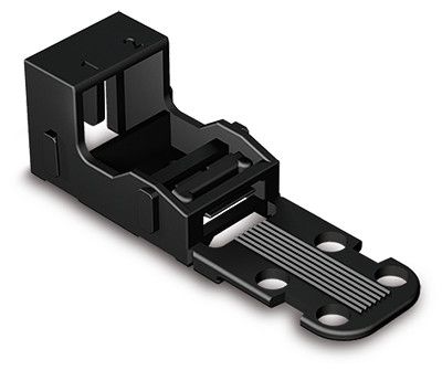 Mounting carrierfor 2-conductor terminal blocks 221 Series - 4 mm², black