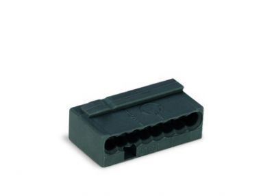 MICRO PUSH WIRE® connectorfor solid conductors, dark gray