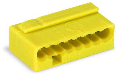 MICRO PUSH WIRE® connectorfor solid conductors, yellow