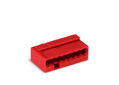 MICRO PUSH WIRE® connectorfor solid conductors, red