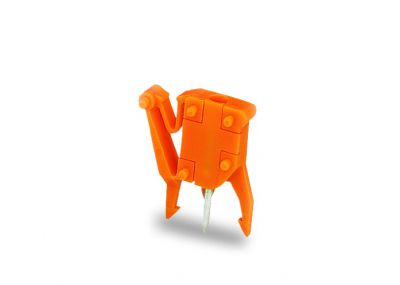 Test plug adaptersuitable for 255, 256 and 257 Series 1-pole, orange