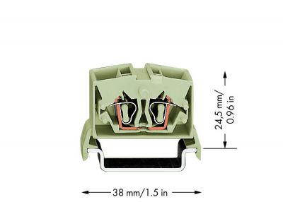 4-conductor miniature through tb2.5 mm², light gray