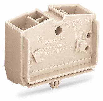 4-conductor terminal blocksuitable for Ex e II applications without push-buttons, light gray