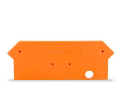 End and intermediate plate2 mm thick, orange
