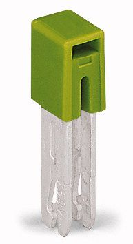 Adjacent jumperinsulated IN = IN terminal block, yellow-green