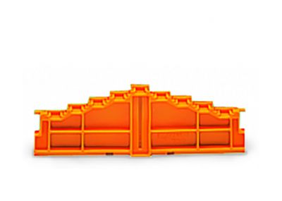 4-level end plateplain 7.62 mm thick, orange