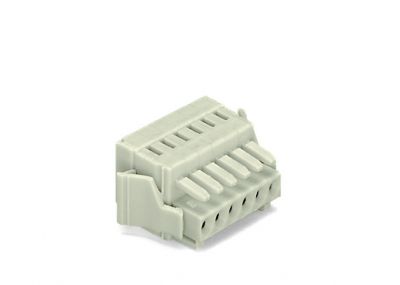 1-conductor female plug100% protected against mismating, light gray