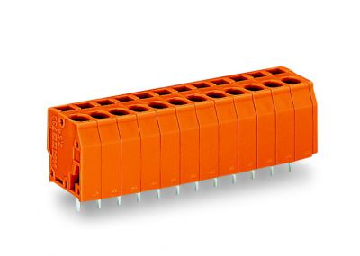 PCB terminal block2.5 mm² Pin spacing 5.08 mm 4-pole, orange