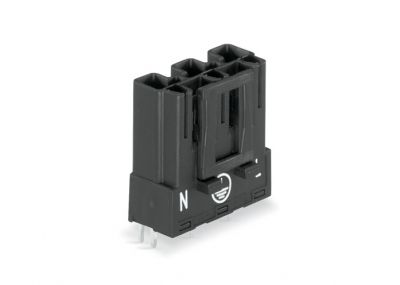 Plug for PCBsstraight 3-pole, black